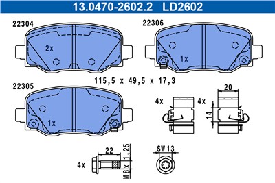 ATE 13.0470-2602.2 Číslo výrobce: LD2602. EAN: 4006633511476.