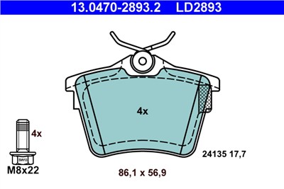 ATE 13.0470-2893.2 Číslo výrobce: LD2893. EAN: 4006633374668.