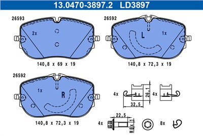 ATE 13.0470-3897.2 Číslo výrobce: LD3897.