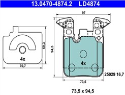 ATE 13.0470-4874.2 ATE Ceramic
