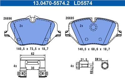 ATE 13.0470-5574.2 Číslo výrobce: LD5574.