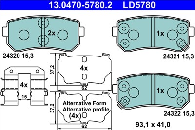 ATE 13.0470-5780.2 Číslo výrobce: LD5780. EAN: 4006633460309.