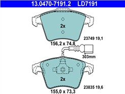 ATE 13.0470-7191.2 ATE Ceramic