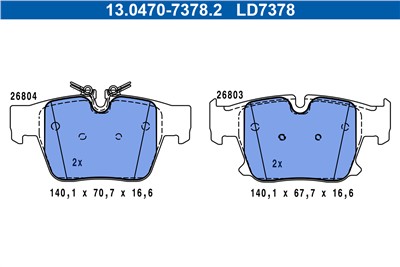 ATE 13.0470-7378.2 Číslo výrobce: LD7378.
