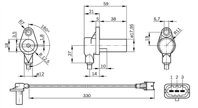 BOSCH 0 261 210 248 Číslo výrobce: DG-6-K. EAN: 3165143381588.