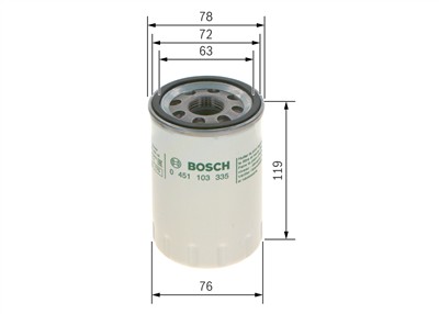 BOSCH 0 451 103 335 Číslo výrobce: P 3335. EAN: 3165143187050.
