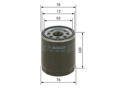 BOSCH 0 451 103 367 Číslo výrobce: P 3367. EAN: 3165143964637.