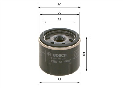 BOSCH 0 451 104 025 Číslo výrobce: P 4025. EAN: 3165143571675.