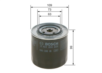 BOSCH 0 451 203 223 Číslo výrobce: P 3223. EAN: 3165141081237.