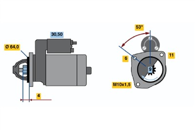 BOSCH 0 986 017 840 Číslo výrobce: 1784. EAN: 3165141220001.