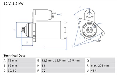 BOSCH 0 986 025 870 Číslo výrobce: 2587. EAN: 4047025573290.