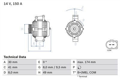 BOSCH 0 986 047 240 Číslo výrobce: 4724. EAN: 3165144046042.