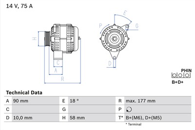 BOSCH 0 986 049 111 Číslo výrobce: 4911. EAN: 4047024414938.