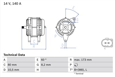 BOSCH 0 986 049 950 Číslo výrobce: 4995. EAN: 4047024695139.