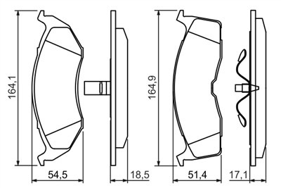 BOSCH 0 986 424 363 Číslo výrobce: BP174. EAN: 3165141193794.