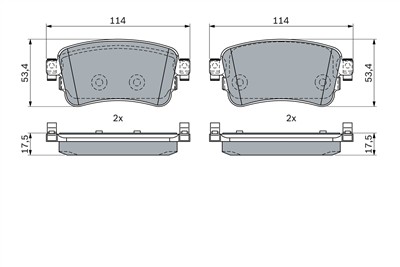 BOSCH 0 986 424 437 Číslo výrobce: BP2299. EAN: 4047026405705.
