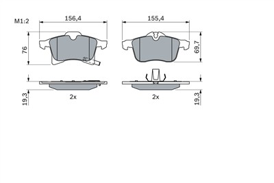 BOSCH 0 986 424 707 Číslo výrobce: BP420. EAN: 3165143659915.