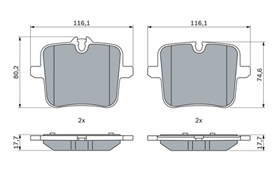 BOSCH 0 986 424 923 Číslo výrobce: BP2541. EAN: 4047026502886.