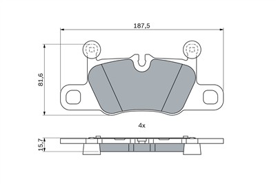 BOSCH 0 986 424 971 Číslo výrobce: BP2588. EAN: 4047026503272.