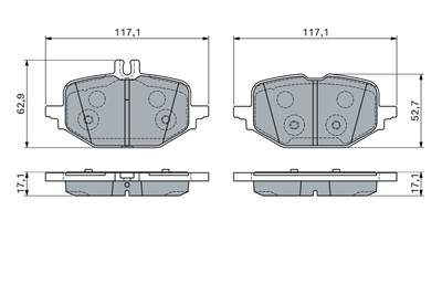 BOSCH 0 986 460 163 Číslo výrobce: BP2861. EAN: 4047026788488.