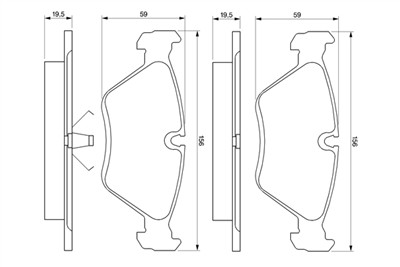 BOSCH 0 986 461 752 Číslo výrobce: BP606. EAN: 3165143090862.