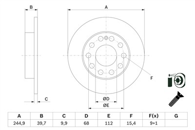 BOSCH 0 986 478 986 Číslo výrobce: BD883. EAN: 4047024201248.