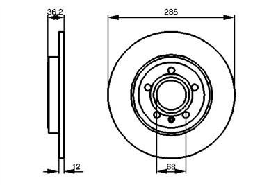 BOSCH 0 986 479 252 Číslo výrobce: BD1117. EAN: 4047023781239.