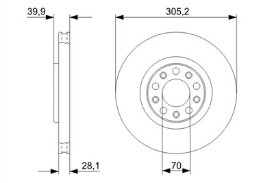 BOSCH 0 986 479 291 Číslo výrobce: BD1154. EAN: 4047024233614.