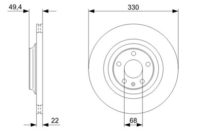 BOSCH 0 986 479 C64 Číslo výrobce: BD2203. EAN: 4047025482462.