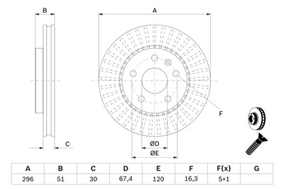 BOSCH 0 986 479 C65 Číslo výrobce: BD2204. EAN: 4047025482639.