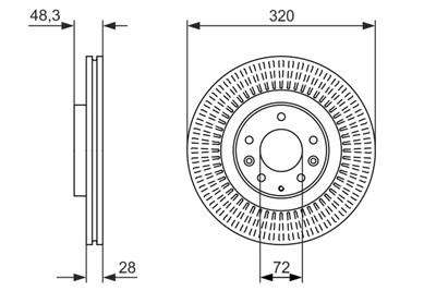 BOSCH 0 986 479 795 Číslo výrobce: BD1625. EAN: 4047024943605.
