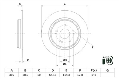 BOSCH 0 986 479 G18 Číslo výrobce: BD2862. EAN: 4047026475937.