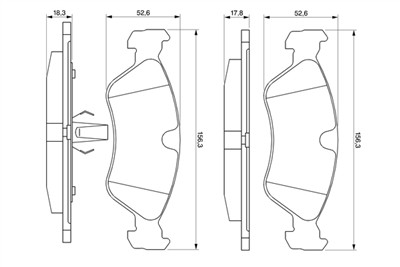 BOSCH 0 986 491 900 Číslo výrobce: BP788. EAN: 3165141803280.