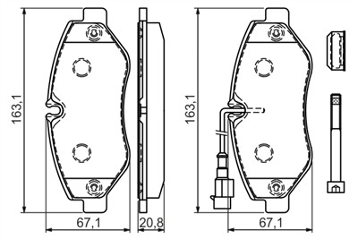 BOSCH 0 986 494 334 Číslo výrobce: BP1224. EAN: 4047024646339.