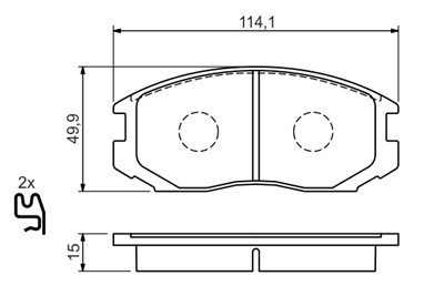 BOSCH 0 986 494 397 Číslo výrobce: BP1320. EAN: 4047024792081.