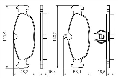 BOSCH 0 986 494 413 Číslo výrobce: BP1335. EAN: 4047024821446.