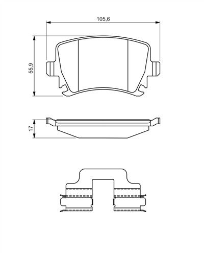 BOSCH 0 986 494 649 Číslo výrobce: BP2506. EAN: 4047025368995.