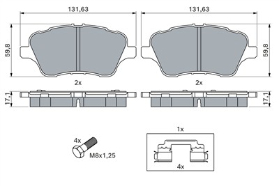 BOSCH 0 986 494 792 Číslo výrobce: BP1966. EAN: 4047026128376.