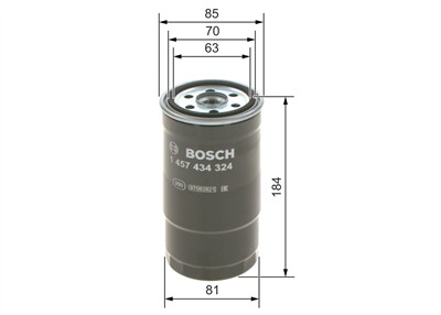 BOSCH 1 457 434 324 Číslo výrobce: N 4324. EAN: 3165141087338.