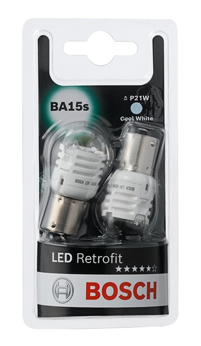 BOSCH 1 987 301 517 Číslo výrobce: 12V 1W P21W LED RETROFIT 6000K. EAN: 4047026352467.