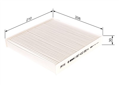 BOSCH 1 987 432 080 Číslo výrobce: M 2080. EAN: 4047024810525.