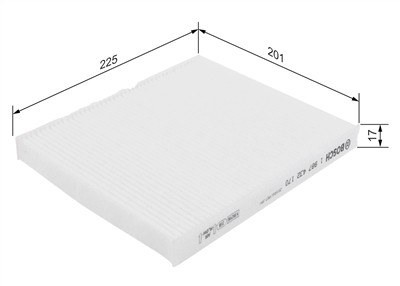 BOSCH 1 987 432 170 Číslo výrobce: M 2170. EAN: 4047024135338.