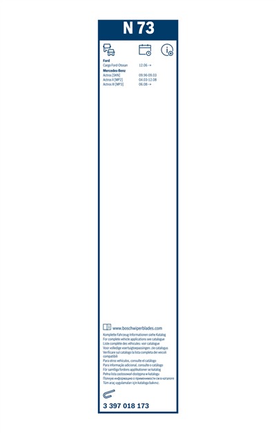 BOSCH 3 397 018 173 Číslo výrobce: N 73. EAN: 4047023049933.