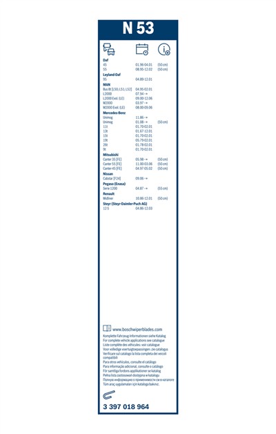 BOSCH 3 397 018 964 Číslo výrobce: N 53. EAN: 4047023124555.