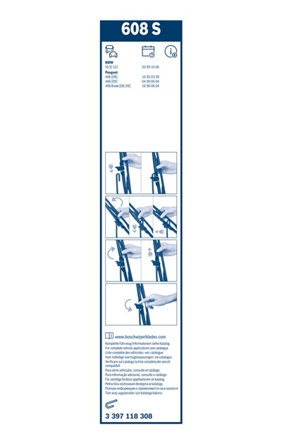 BOSCH 3 397 118 308 Číslo výrobce: 608 S. EAN: 3165143107607.