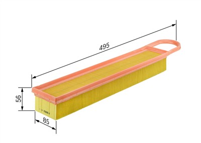 BOSCH F 026 400 050 Číslo výrobce: S 0050. EAN: 4047024286986.