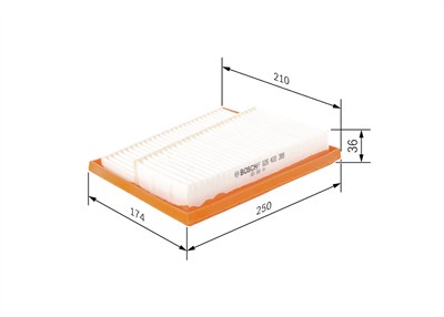 BOSCH F 026 400 388 Číslo výrobce: S 0388. EAN: 4047025245555.