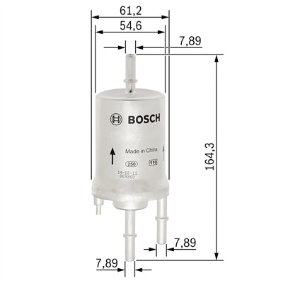 BOSCH F 026 403 008 Číslo výrobce: F 3008. EAN: 4047024655539.
