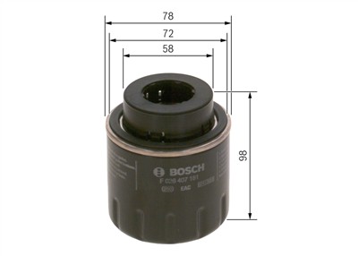 BOSCH F 026 407 181 Číslo výrobce: P 7181. EAN: 4047025297172.