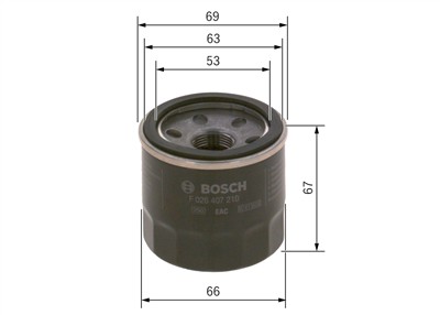 BOSCH F 026 407 210 Číslo výrobce: P 7210. EAN: 4047025945523.